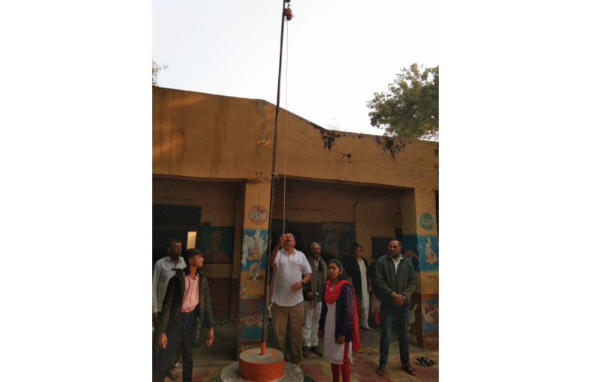 Flag hosting by Dr. Darshan Banker on 26 January 2023 (Republic Day) 